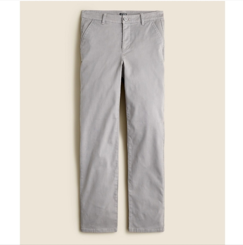 J. Crew Kate Straight Leg Pants In Chino Gray 4